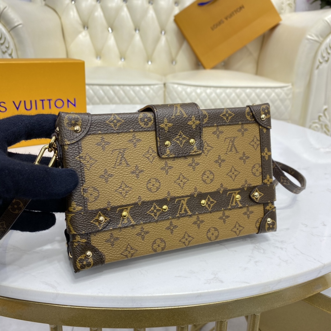 Louis Vuitton PETITE MALLE Handbag Monogram Reverse M45960